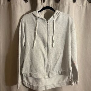 Colsie Gray Zip-Up Hoodie Jacket